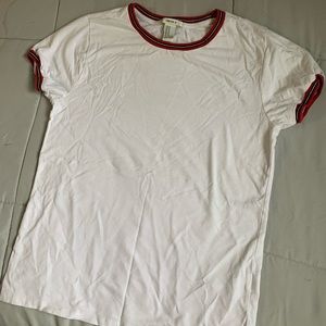 White Forever 21 Fitted Tshirt